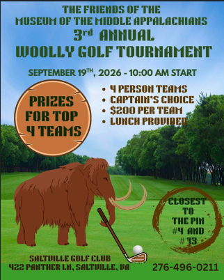 3rd Annual Woolly Golf Tournament - The Friends of the Museum of the Middle Appalachians